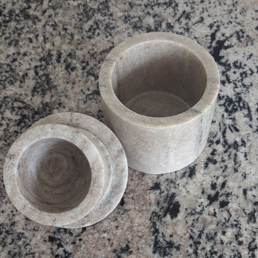 Hearth & Hand Stoneware Canister with Black Lid - Picture 2 of 4